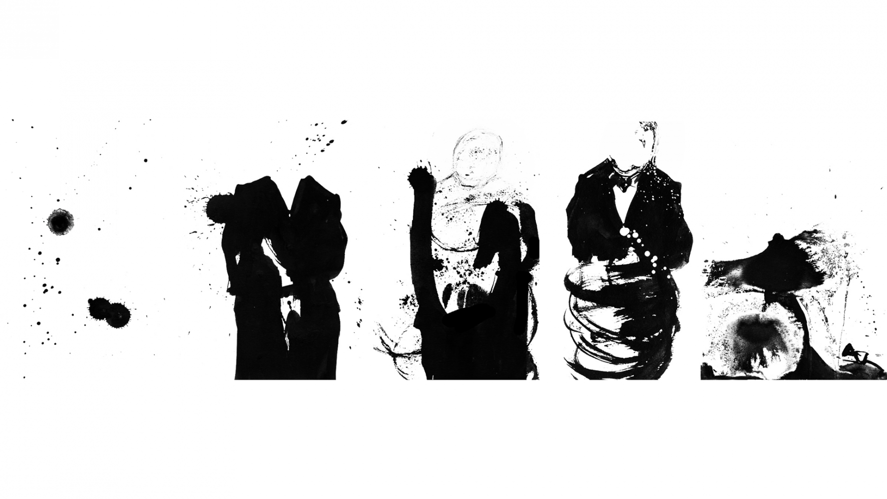 Illustration Ink punkt-evolution